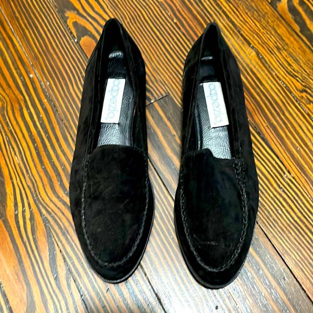 Women’s black suede Capezio shoes